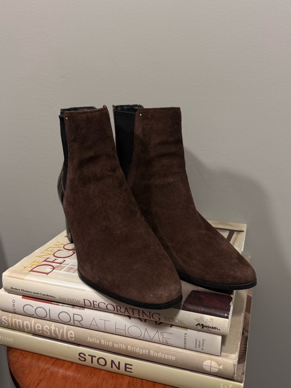 Calvin Klein Women’s Brown Suede Ankle Boots - Picture 2 of 16